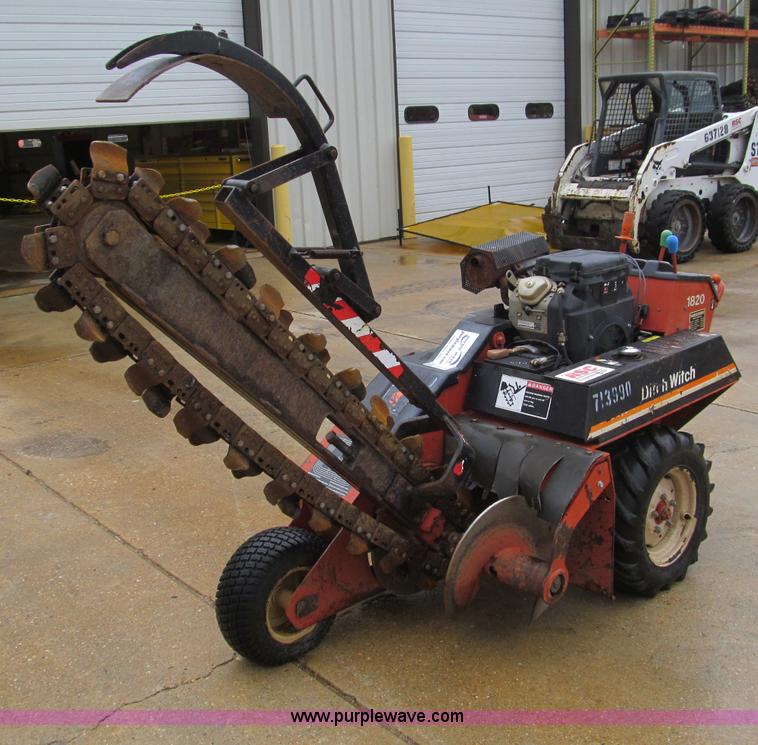 image for item F4575 2007 Ditch Witch 1820H walk behind trencher