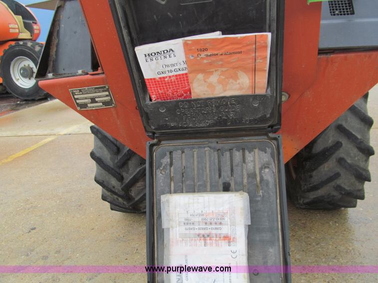 image for item F4575 2007 Ditch Witch 1820H walk behind trencher