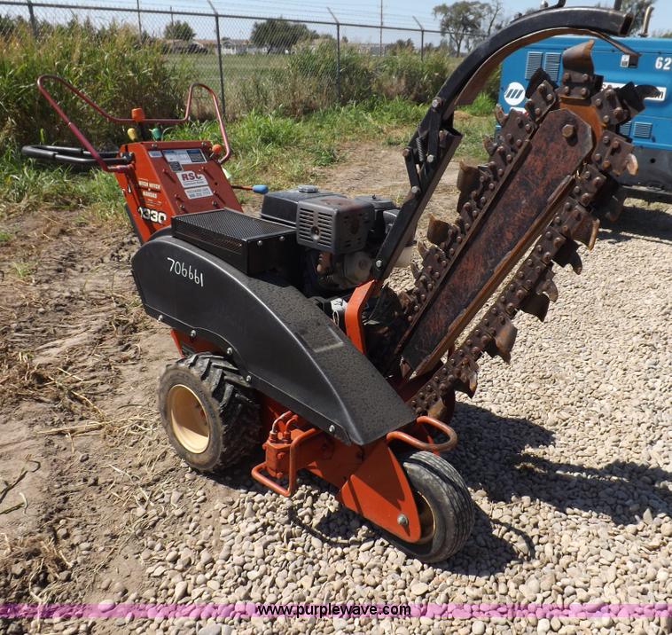 image for item F6014 2007 Ditch Witch 1330H walk behind trencher