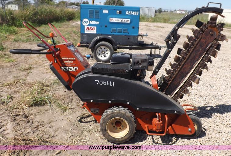 image for item F6014 2007 Ditch Witch 1330H walk behind trencher