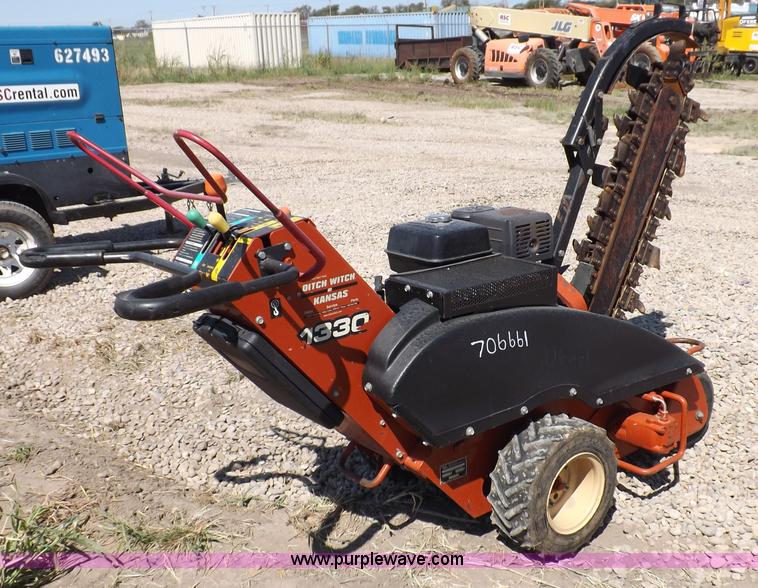 image for item F6014 2007 Ditch Witch 1330H walk behind trencher