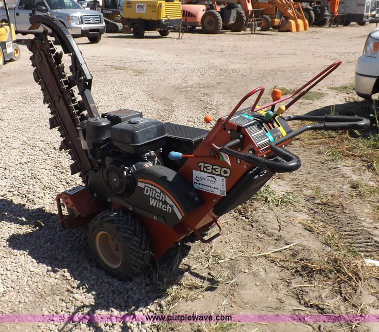 image for item F6014 2007 Ditch Witch 1330H walk behind trencher