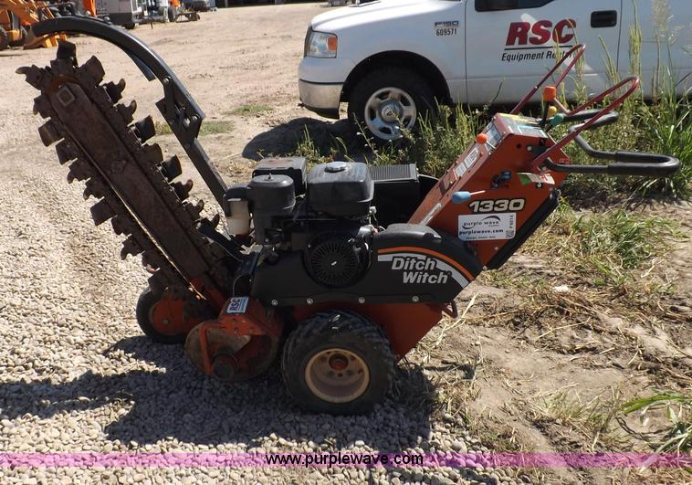 image for item F6014 2007 Ditch Witch 1330H walk behind trencher