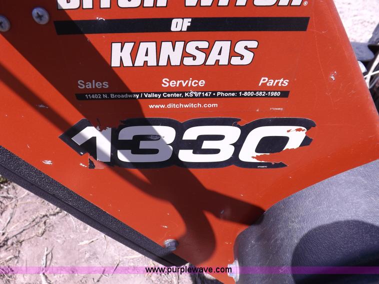 image for item F6014 2007 Ditch Witch 1330H walk behind trencher