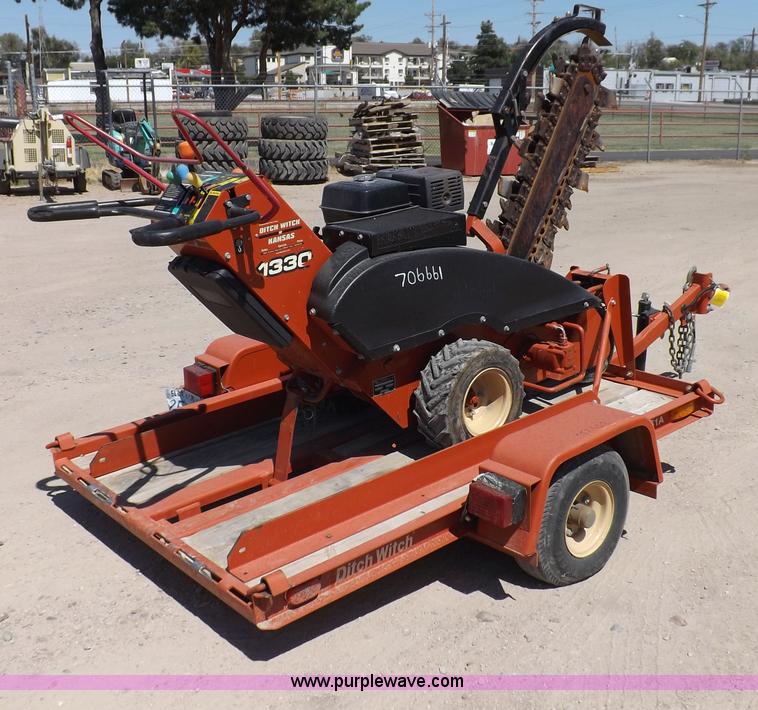 image for item F6014 2007 Ditch Witch 1330H walk behind trencher