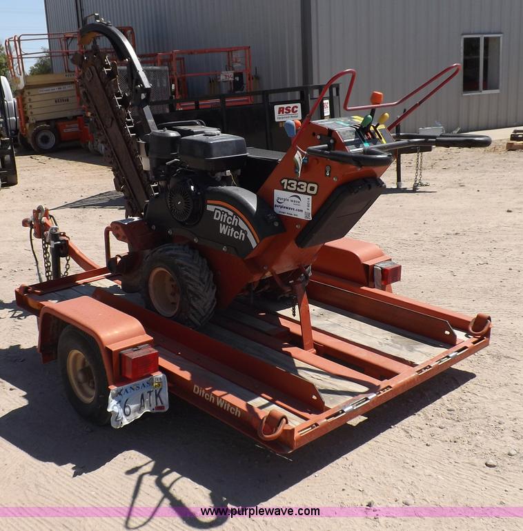 image for item F6014 2007 Ditch Witch 1330H walk behind trencher