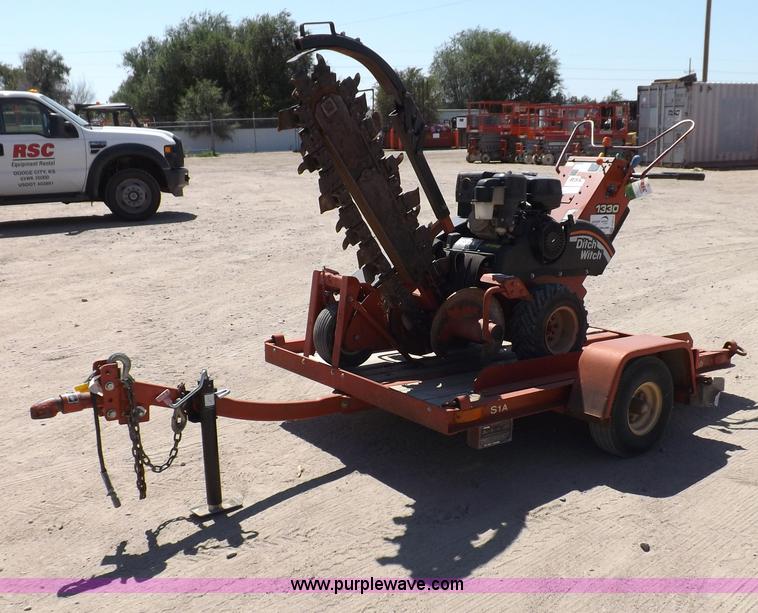 image for item F6014 2007 Ditch Witch 1330H walk behind trencher