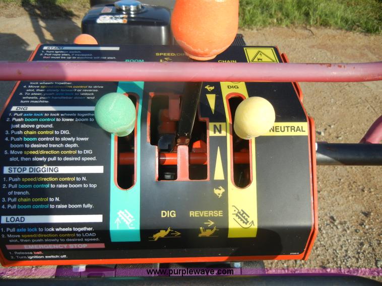 image for item U9258 2007 Ditch Witch 1330H walk behind trencher