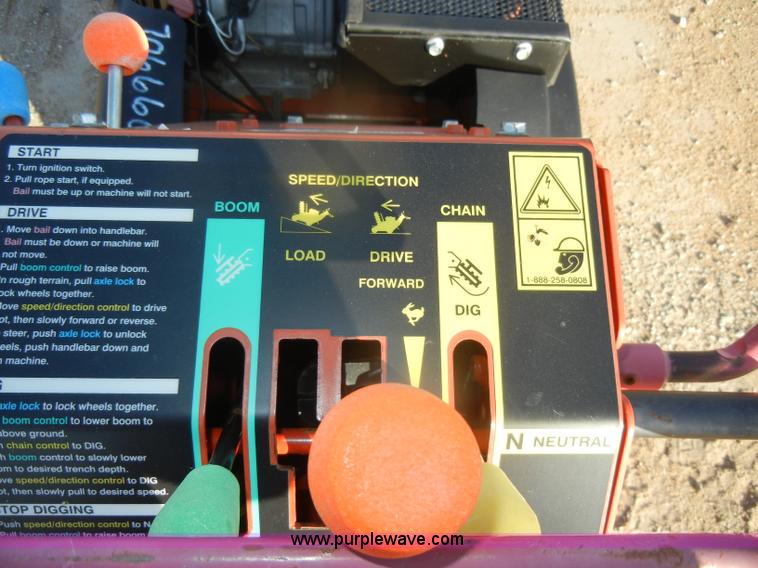 image for item U9258 2007 Ditch Witch 1330H walk behind trencher