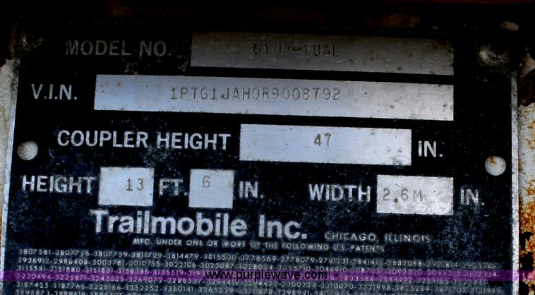 image for item B6702 1994 Trailmobile dry van trailer