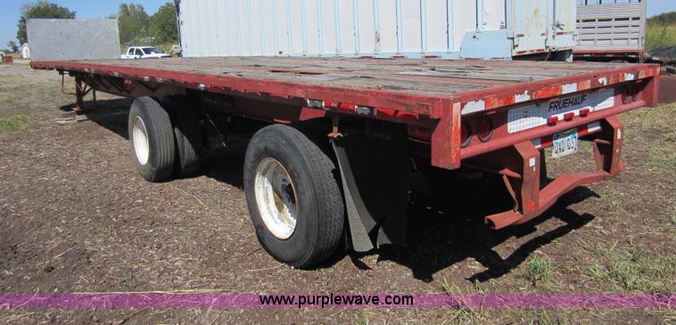 image for item D5609 1991 Fruehauf 48' flatbed trailer