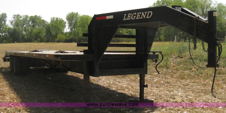image for item B8061 2001 Legend dual tandem axle gooseneck trailer