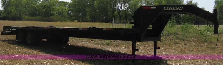 image for item B8061 2001 Legend dual tandem axle gooseneck trailer