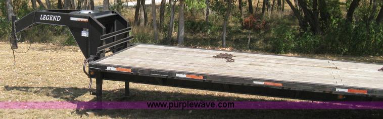 image for item B8061 2001 Legend dual tandem axle gooseneck trailer