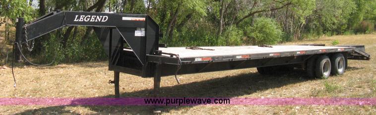 image for item B8061 2001 Legend dual tandem axle gooseneck trailer