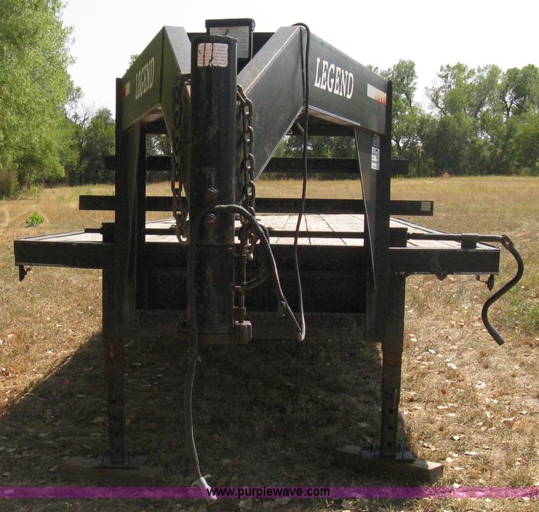 image for item B8061 2001 Legend dual tandem axle gooseneck trailer