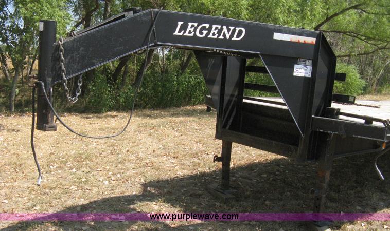 image for item B8061 2001 Legend dual tandem axle gooseneck trailer