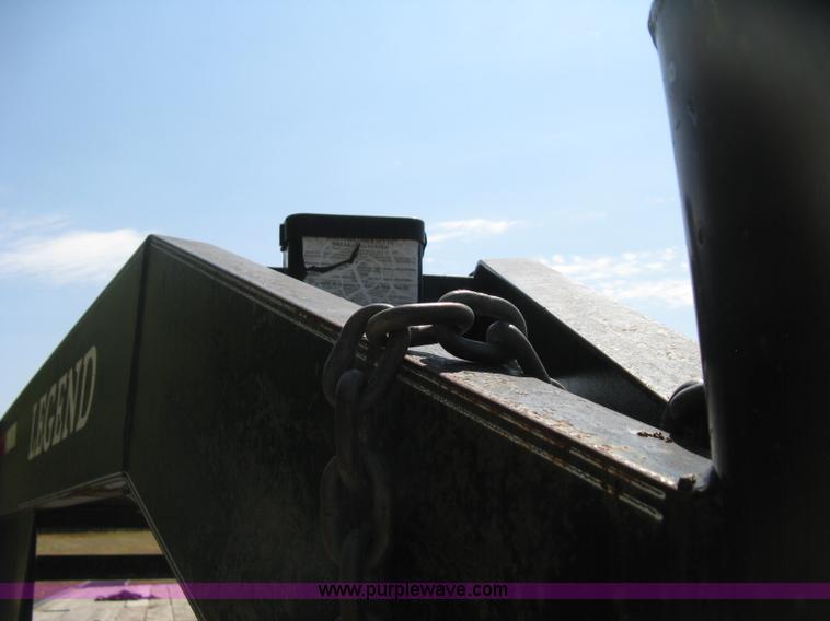 image for item B8061 2001 Legend dual tandem axle gooseneck trailer