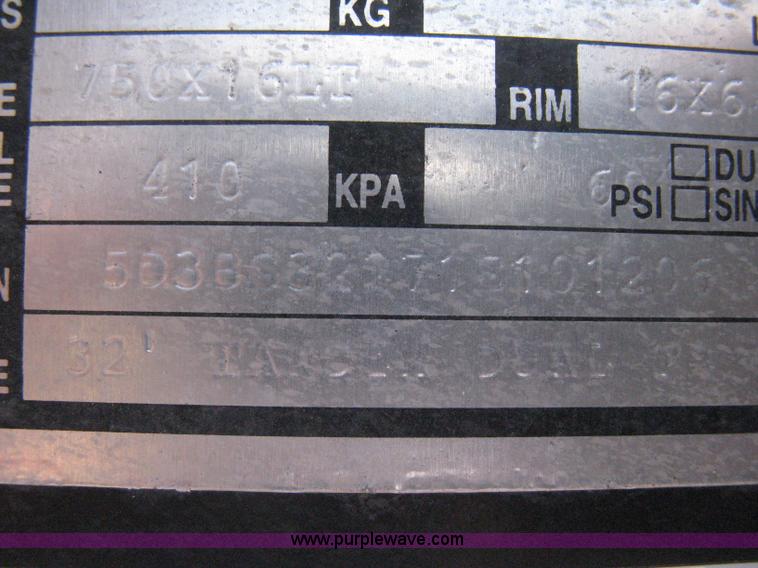 image for item B8061 2001 Legend dual tandem axle gooseneck trailer