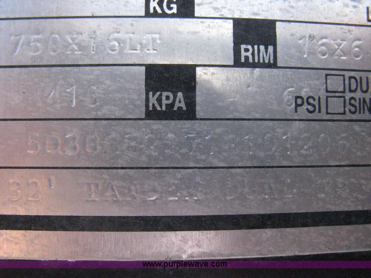 image for item B8061 2001 Legend dual tandem axle gooseneck trailer