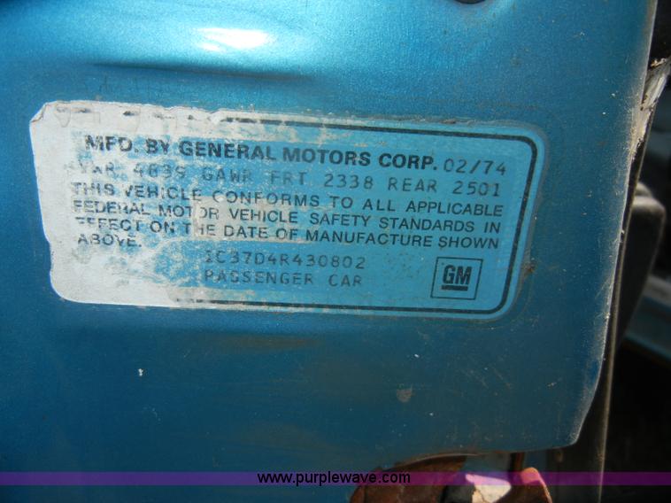 image for item D5632 1974 Chevrolet Chevelle Malibu