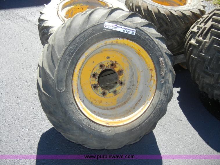 image for item U9253 (4) Goodyear Xtra-Trac tires with rims