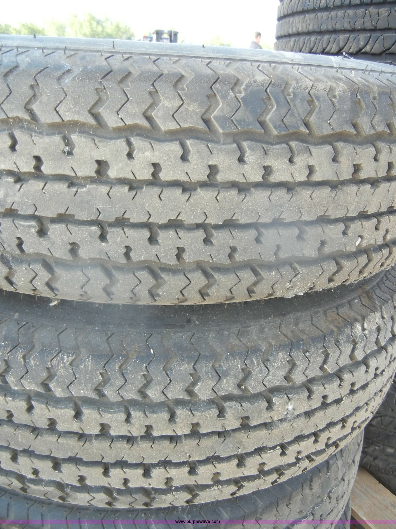 (4) Trail Express tires with rims in Topeka, KS Item N9595 sold