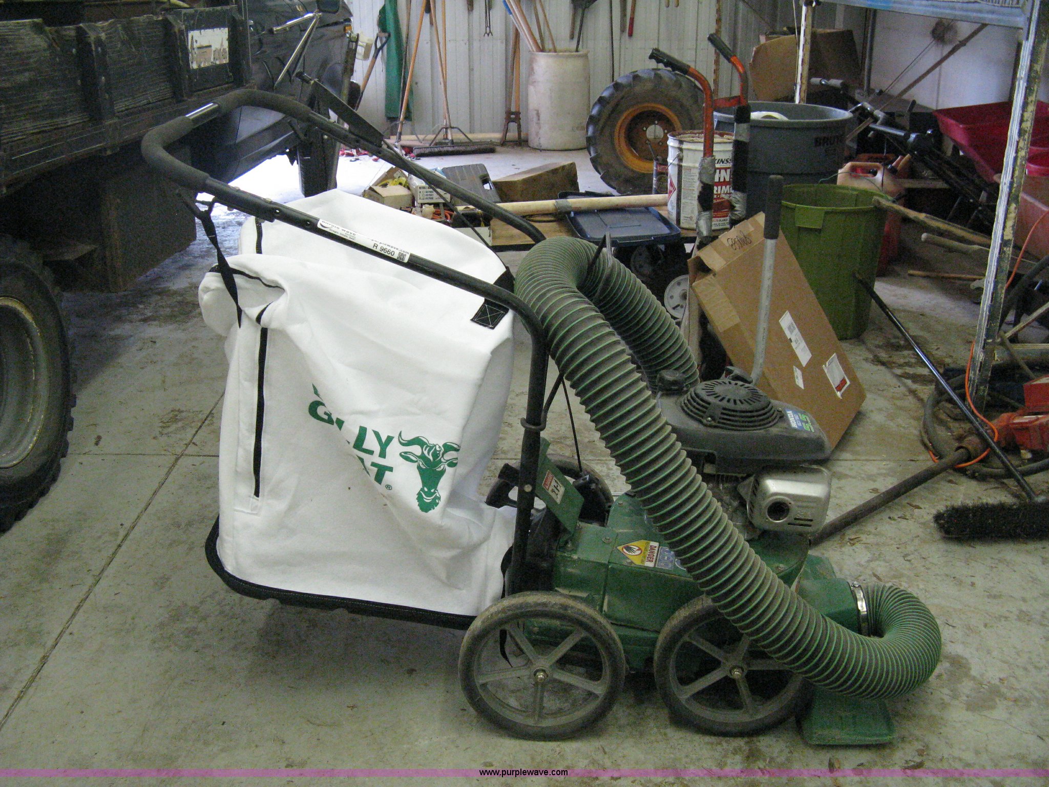 Billy Goat ProLawn vacuum in Wichita, KS Item R9660 sold Purple Wave