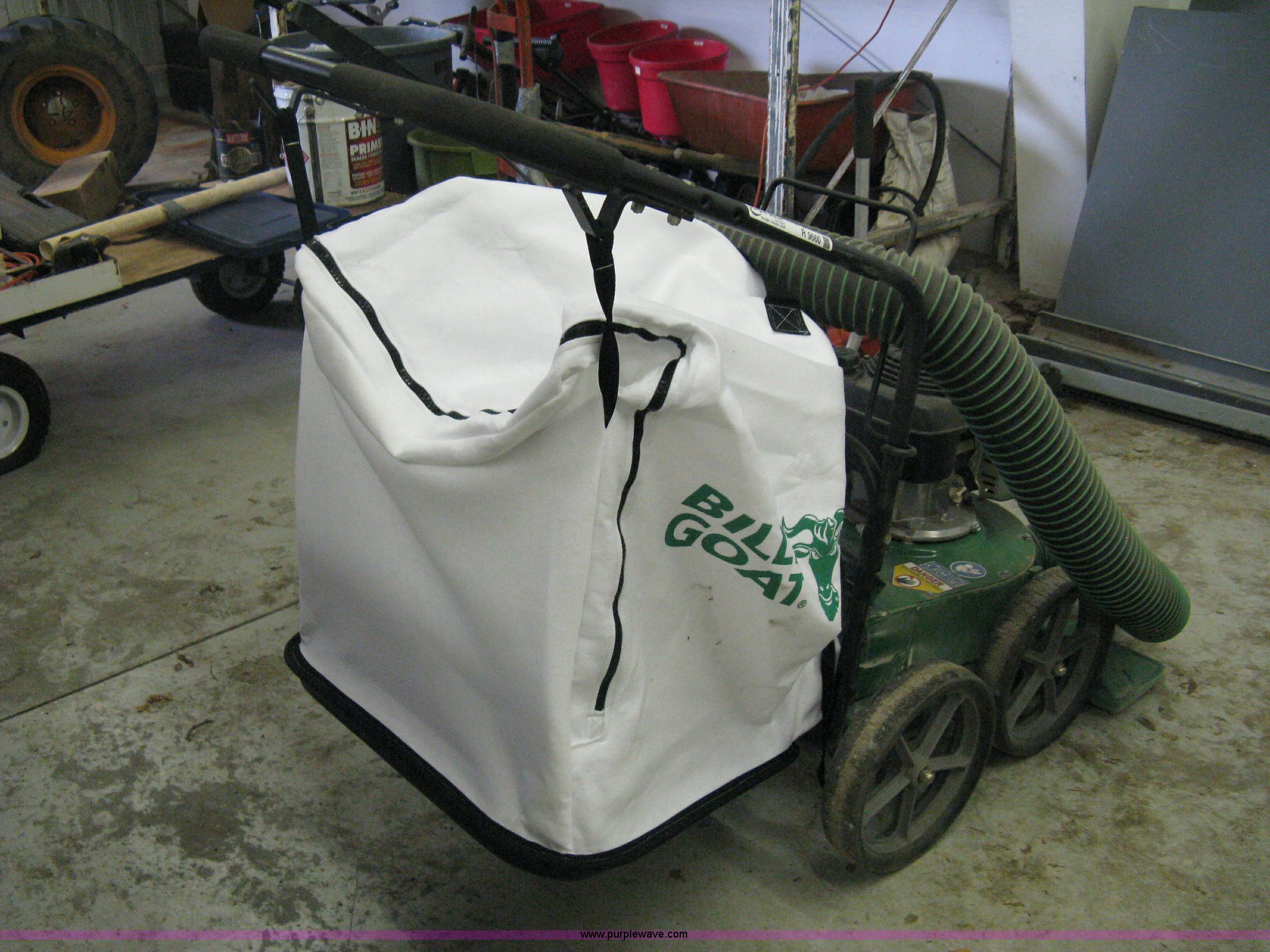 Billy Goat ProLawn vacuum in Wichita, KS Item R9660 sold Purple Wave