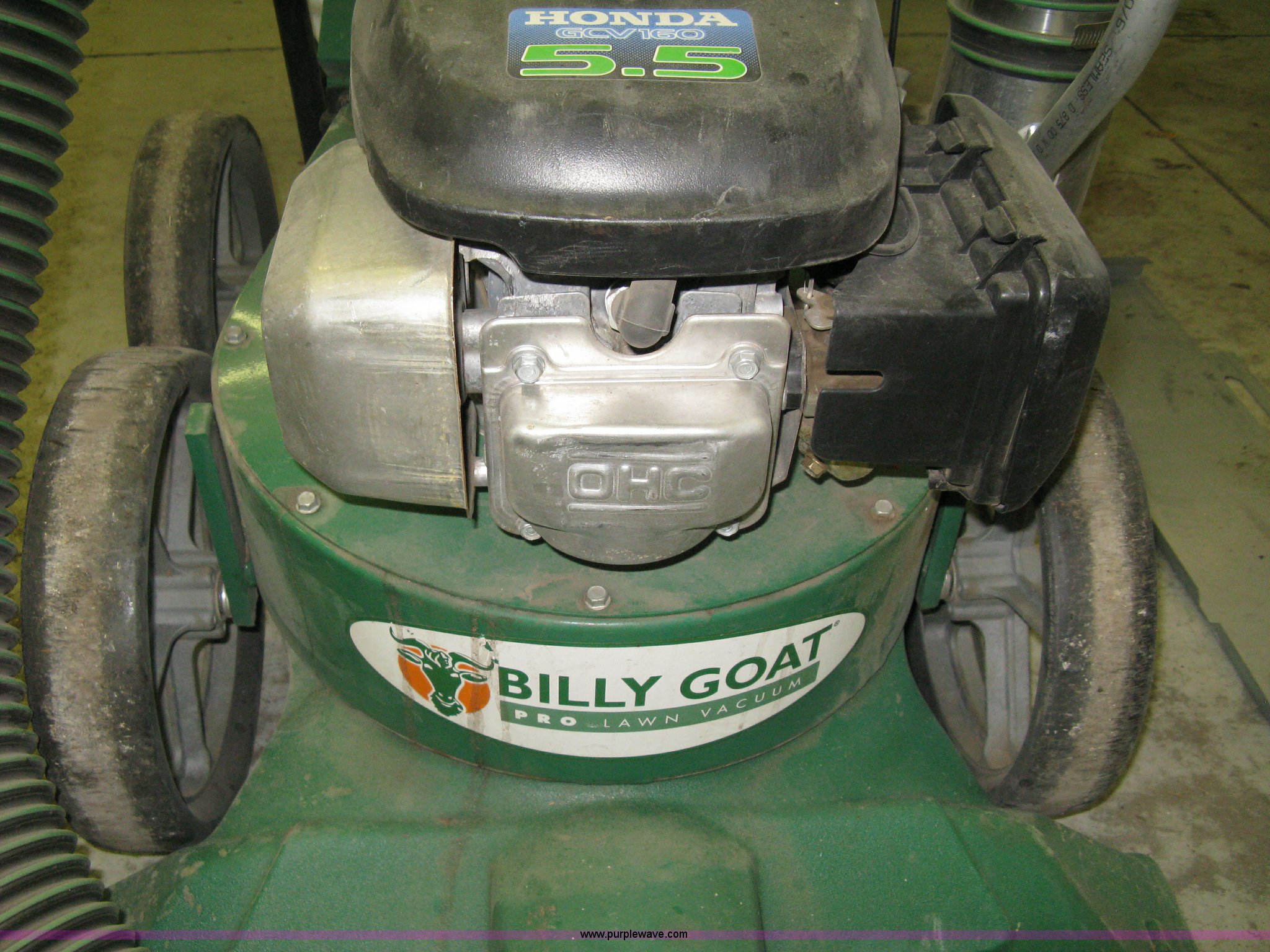Billy Goat ProLawn vacuum in Wichita, KS Item R9660 sold Purple Wave