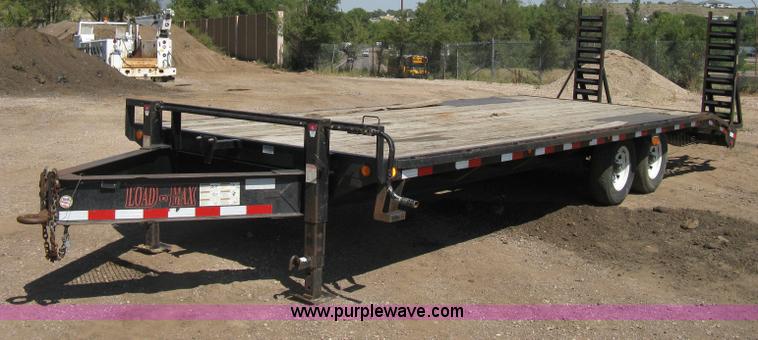 image for item B8079 2007 Load-Max tandem axle equipment trailer