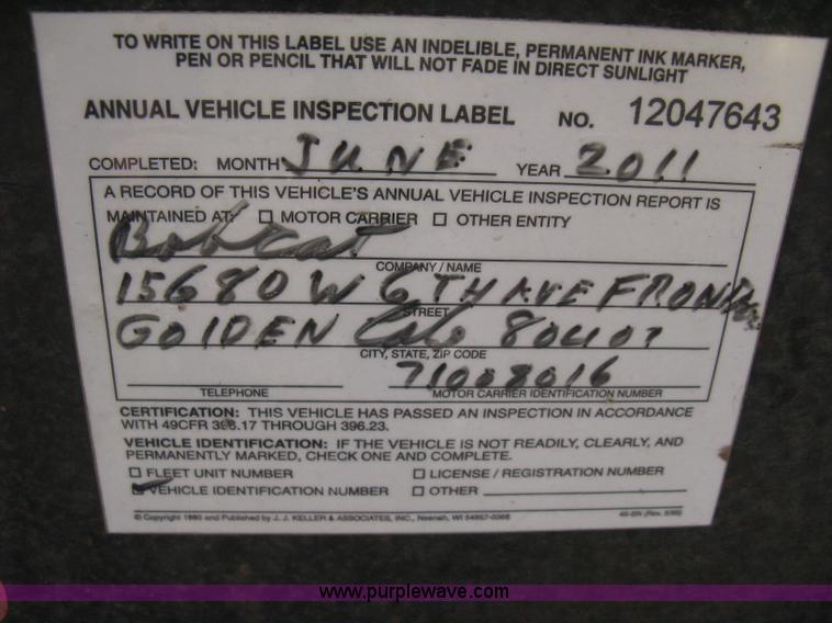 image for item B8079 2007 Load-Max tandem axle equipment trailer