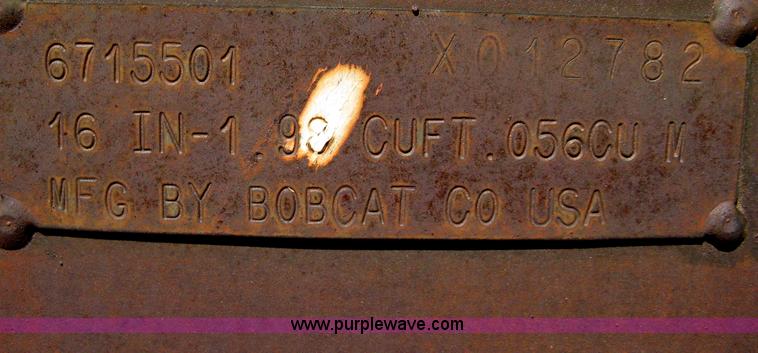 image for item B8081 Bobcat 16" toothed excavator bucket