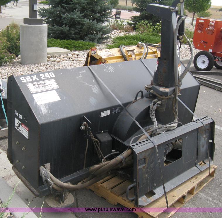 image for item B8086 2005 Bobcat SBX240 skid steer snow blower