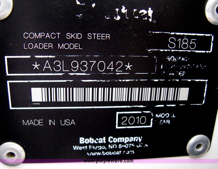 image for item B8094 2010 Bobcat S185 skid steer