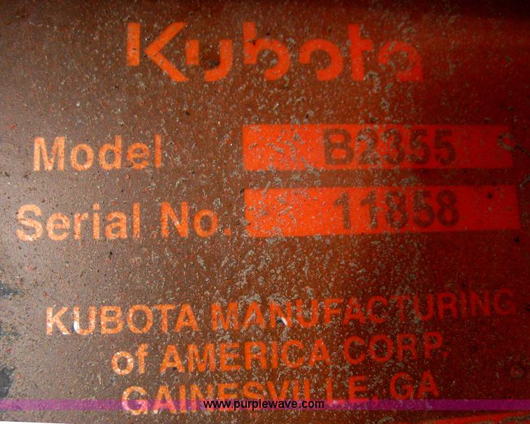 image for item B8095 2008 Kubota B3030 MFWD tractor