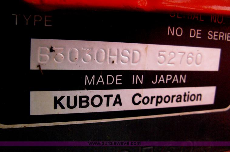 image for item B8095 2008 Kubota B3030 MFWD tractor