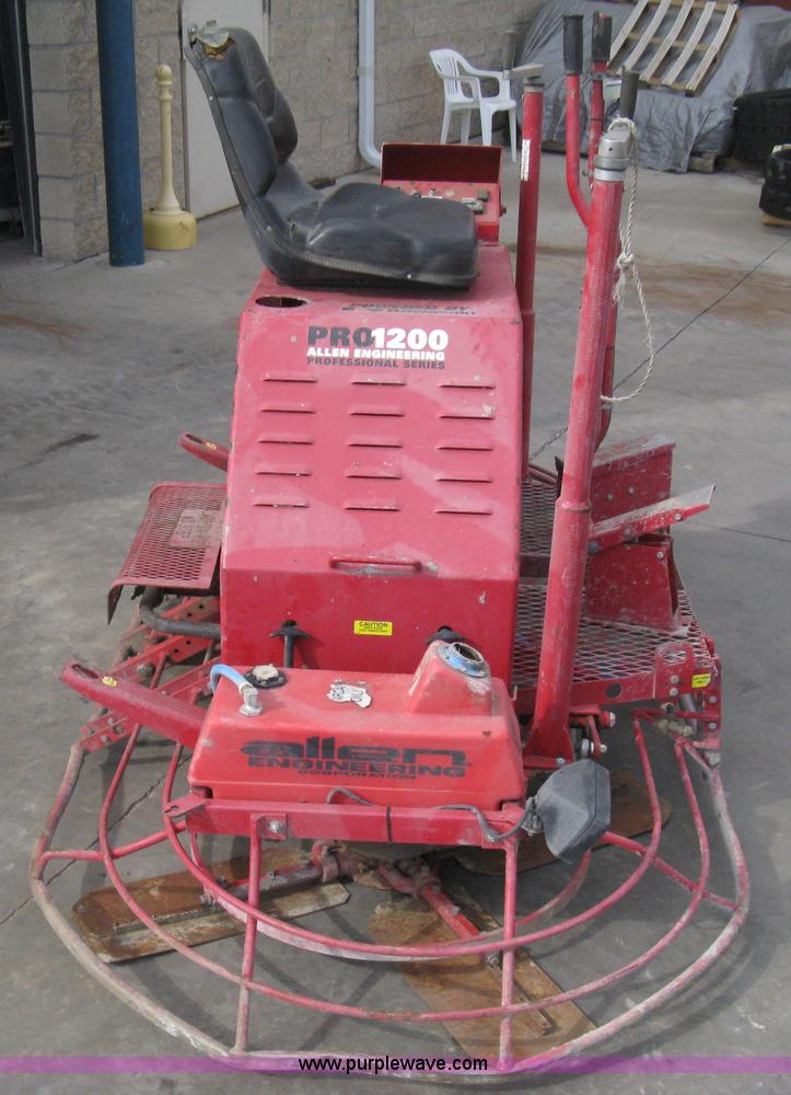 image for item B8101 2002 Razorback Rider Pro 1200 Professional Series ride-on power trowel