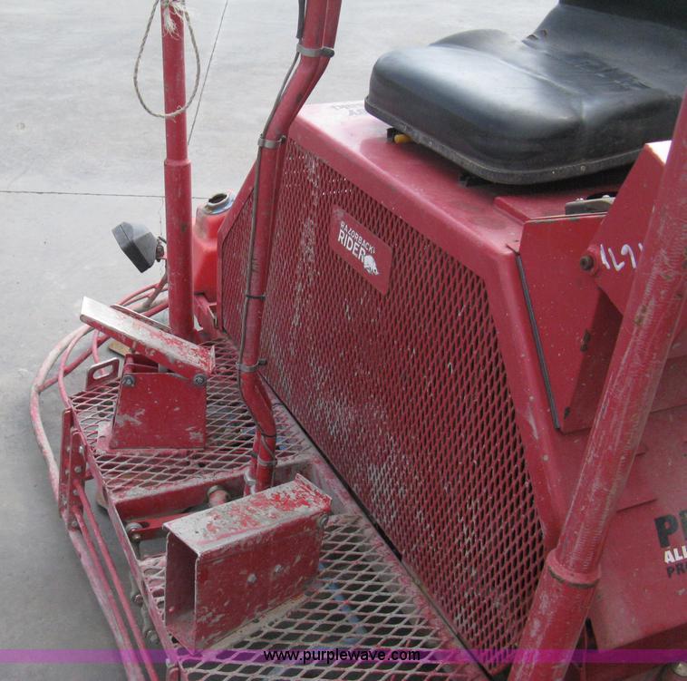 image for item B8101 2002 Razorback Rider Pro 1200 Professional Series ride-on power trowel