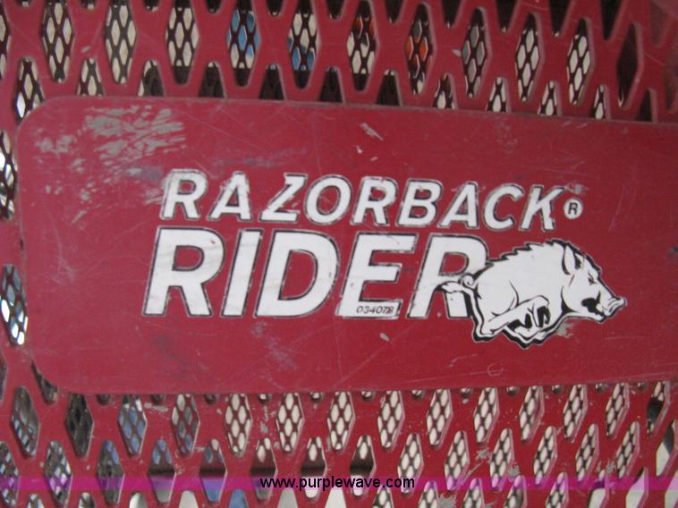 image for item B8101 2002 Razorback Rider Pro 1200 Professional Series ride-on power trowel