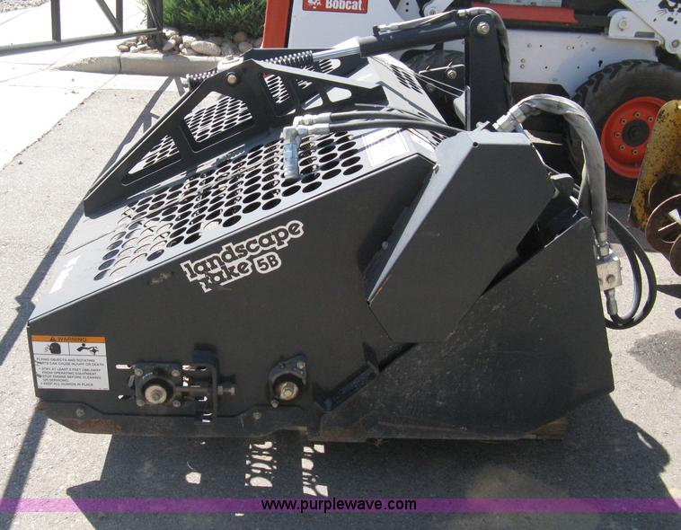 image for item B8104 2007 Bobcat LR5B landscape rake skid steer attachment