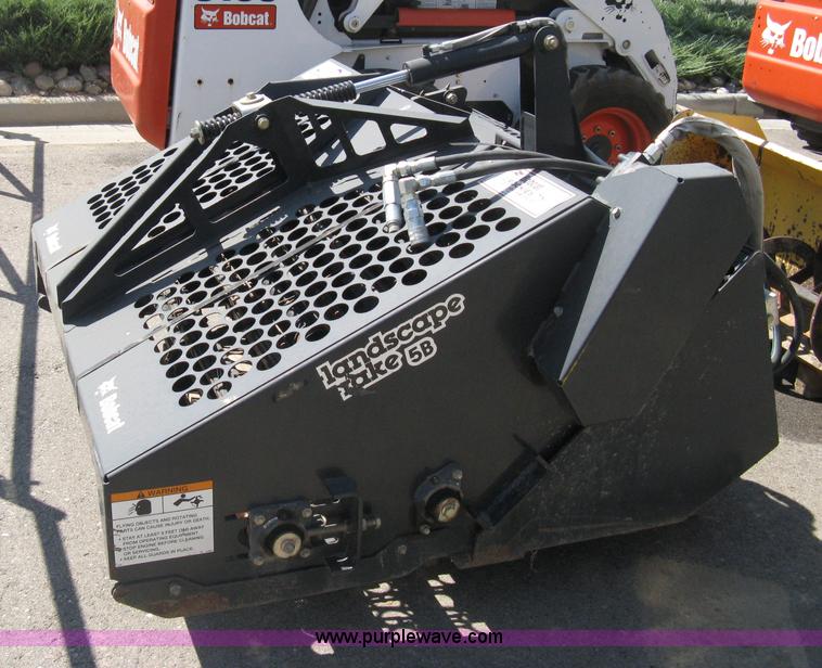 image for item B8104 2007 Bobcat LR5B landscape rake skid steer attachment