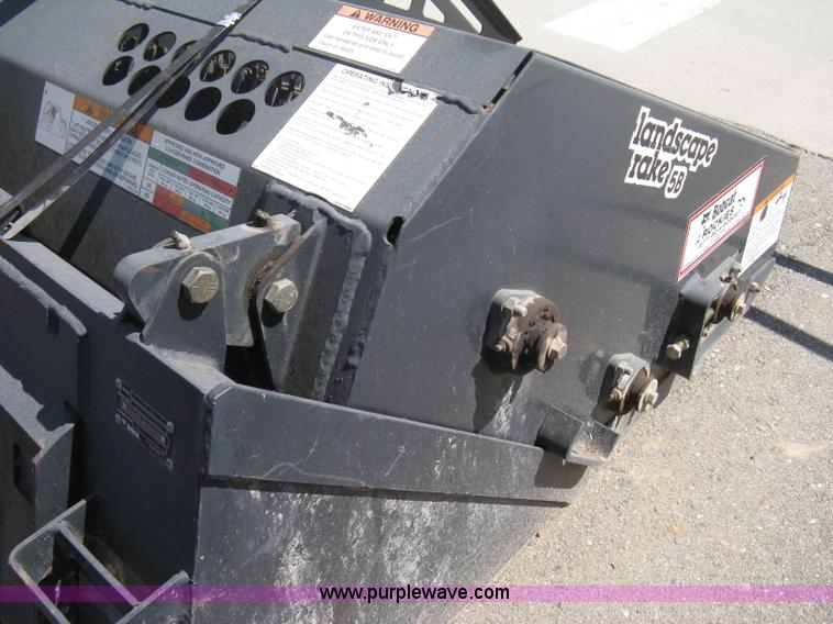 image for item B8104 2007 Bobcat LR5B landscape rake skid steer attachment
