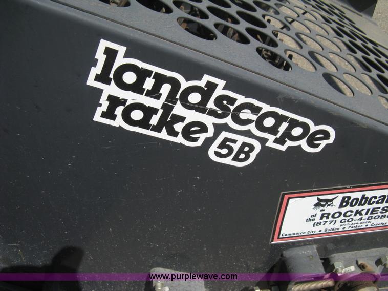 image for item B8104 2007 Bobcat LR5B landscape rake skid steer attachment