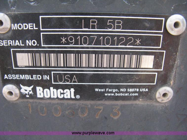 image for item B8104 2007 Bobcat LR5B landscape rake skid steer attachment
