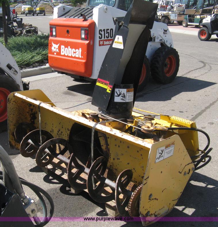 image for item B8105 Erskine 1812 snow blower skid steer attachment