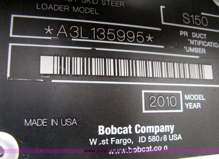 image for item B8107 2010 Bobcat S150 skid steer