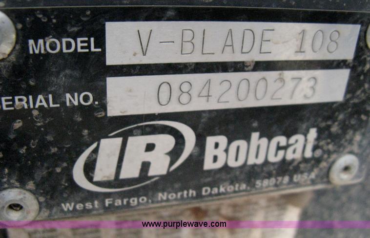image for item B8124 Bobcat 108 V-blade skid steer attachment