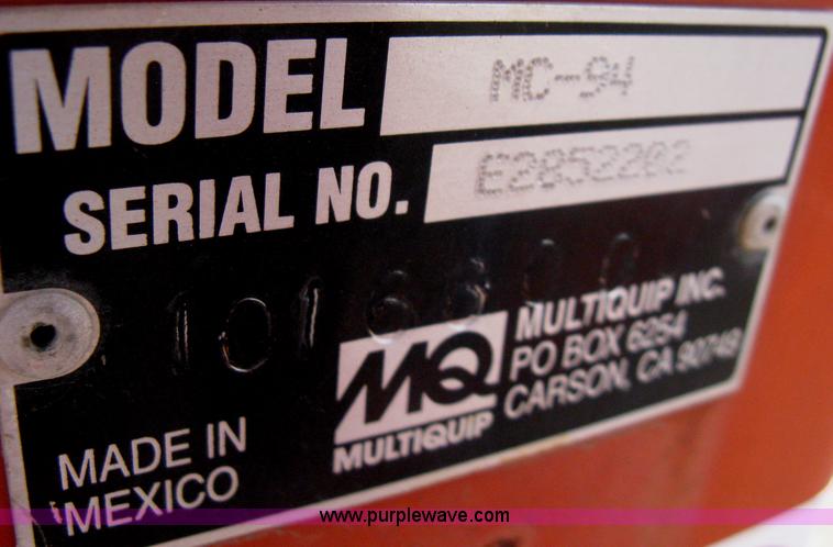 image for item B8126 2008 Multiquip MC94 portable concrete mixer