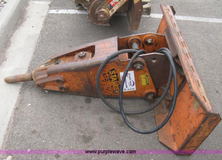 image for item B8128 Stanley hydraulic breaker skid steer attachment